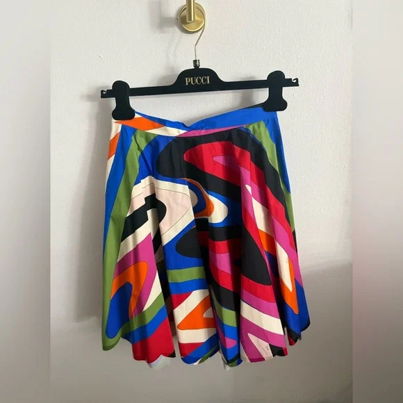 Emilio Pucci Multicolor Abstract Skirt